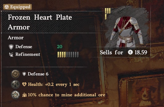 Frozen Heart Plate Armor